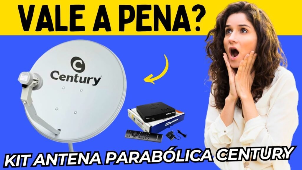 Kit Antena Parabólica Century c/Receptor Midiabox B7: Vale a Pena? [Review Completo]